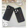 Брендовий чорний чохол GUESS на iPhone 14 pro max